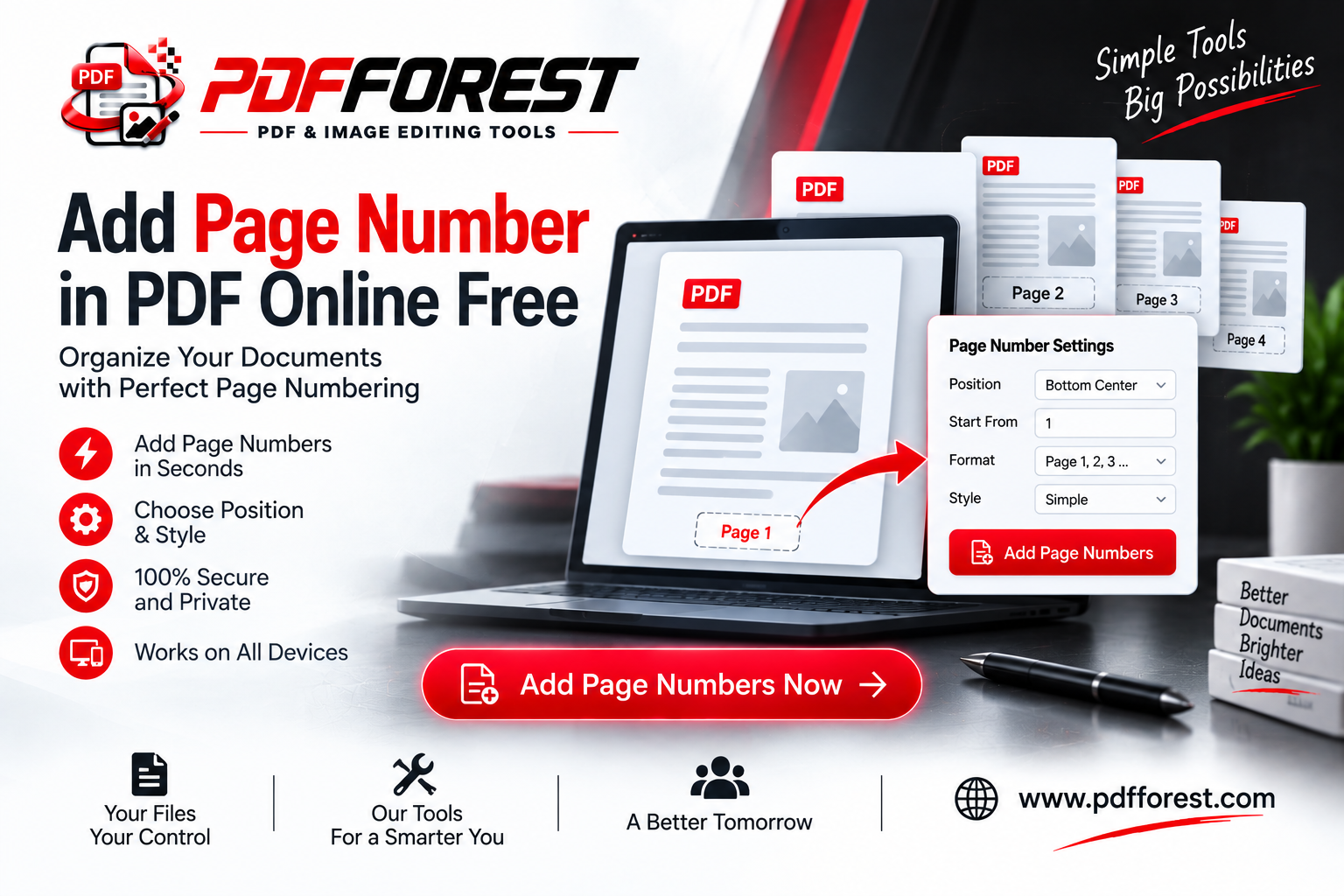 Add Page Numbers to PDF Online Free – Number PDF Pages Easily with PDFFOREST